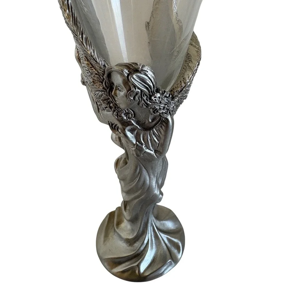 Seagull Pewter Angel Champagne‎ Flutes Set of 2 Wedding Anniversary Nova Scotia